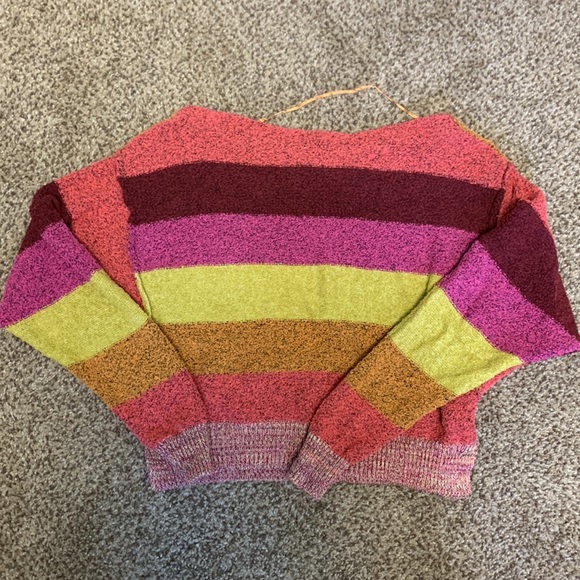 Free People Candyland Pullover Striped Sweater - Picture 3 of 5